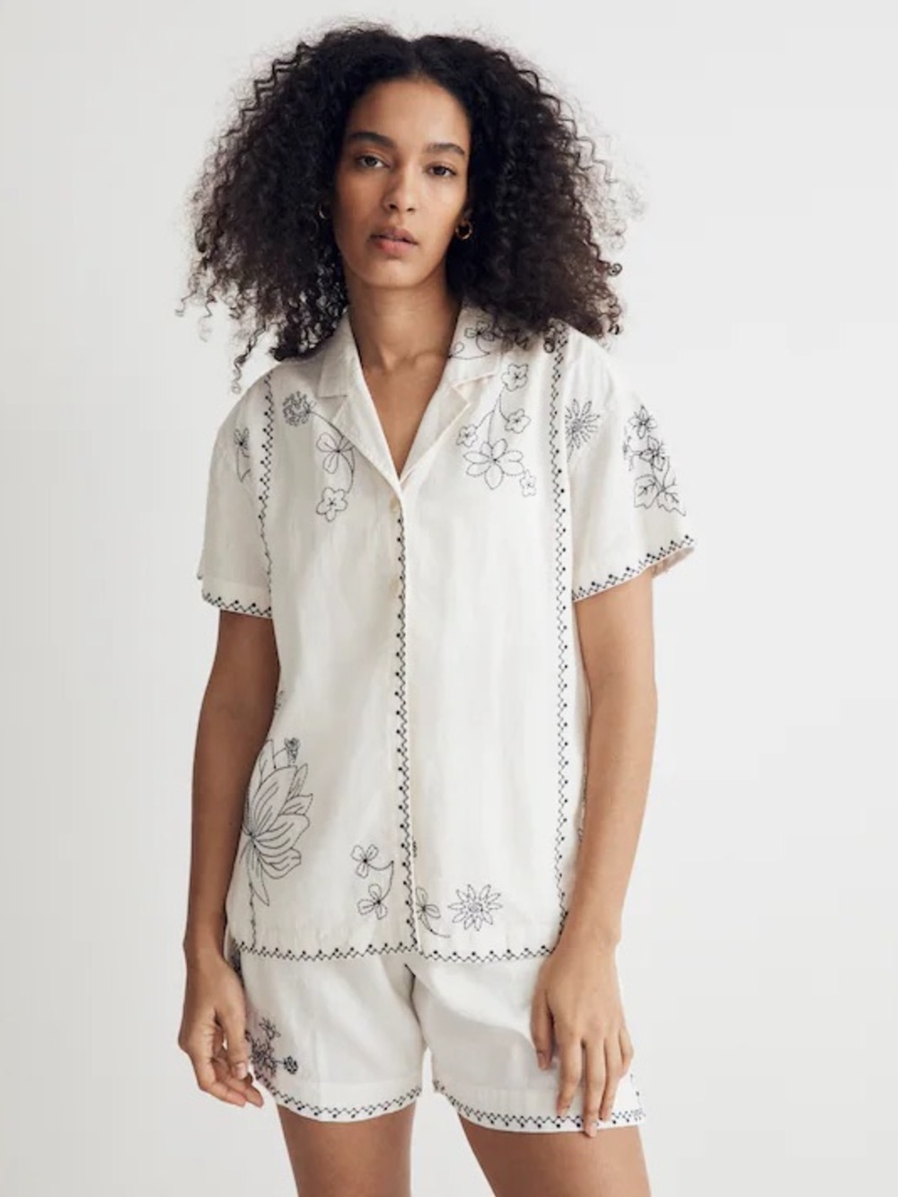 Madewell Embroidered Cotton Set